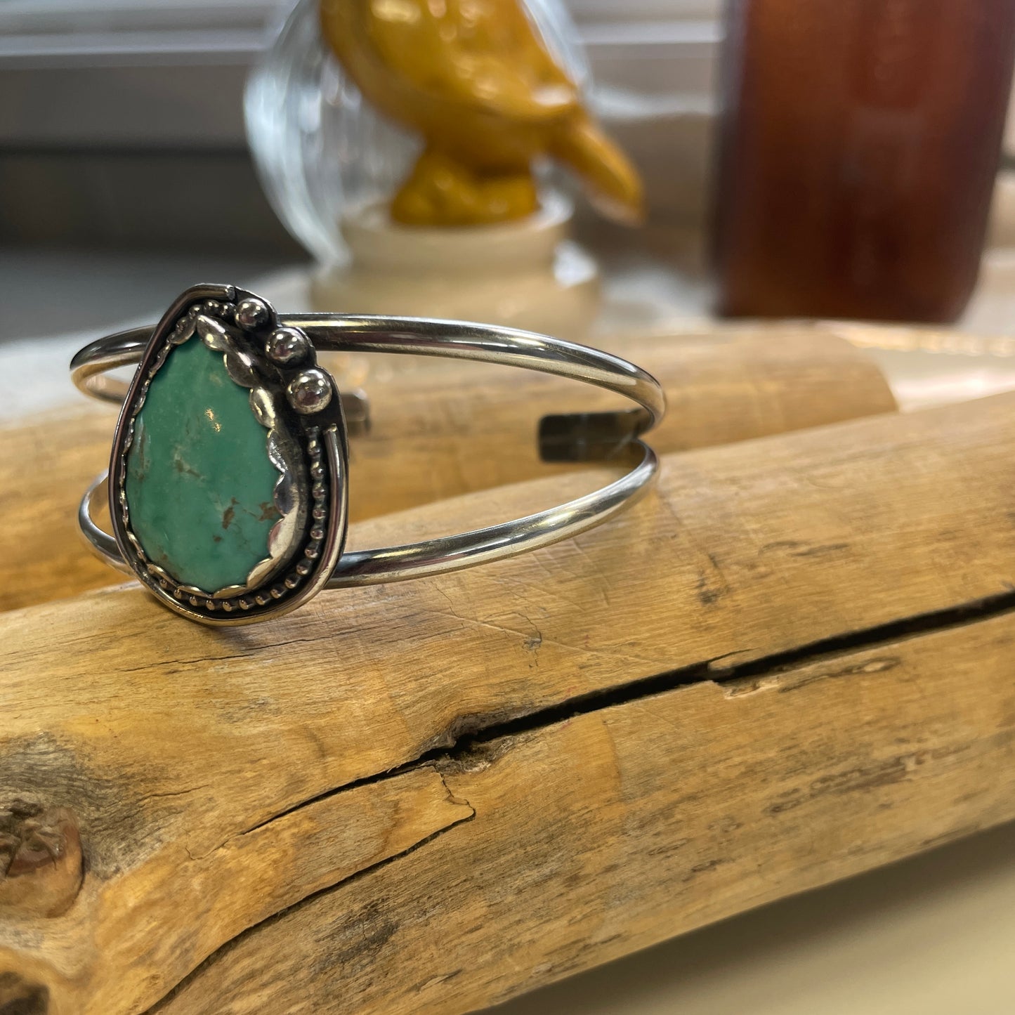 Morenci Turquoise Three Dot Cuff
