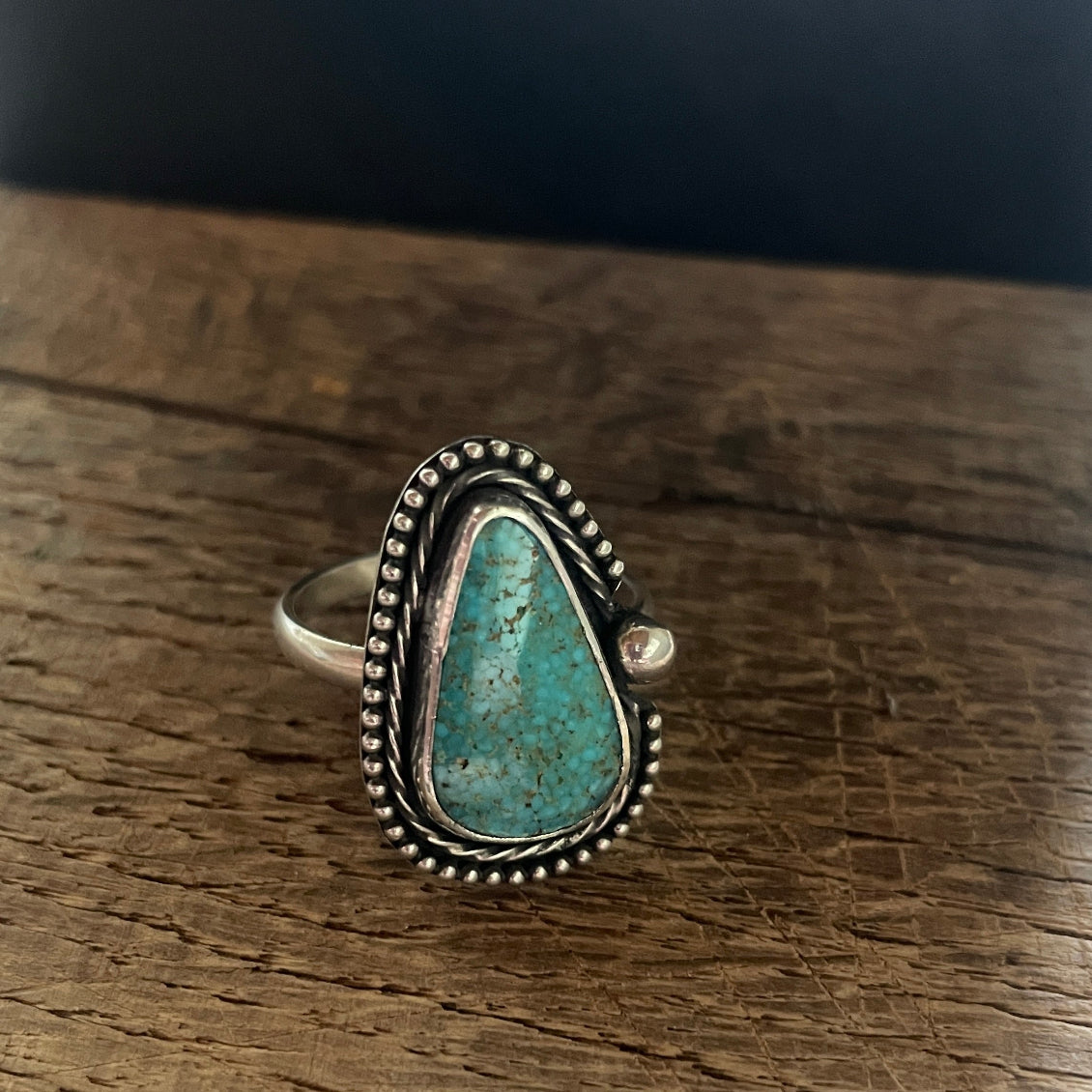 Turquoise Mtn Tinsel Ring- Size 9