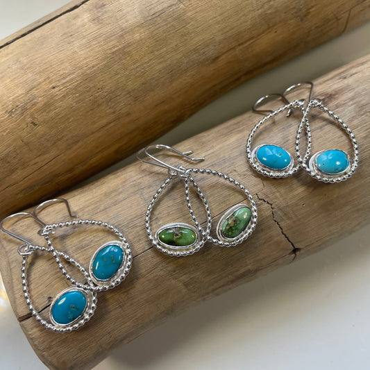 Daydream Beaded Drop Hoops