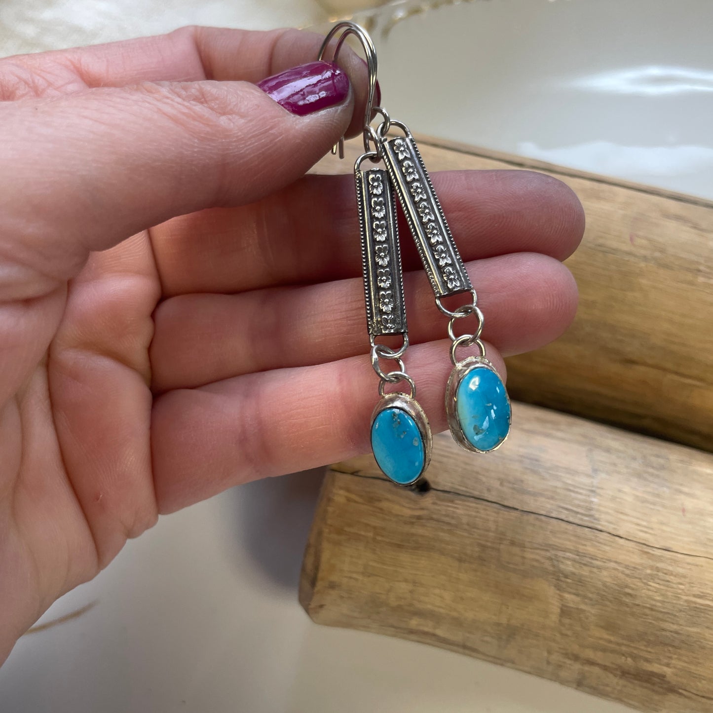 Mixing Patterns Drop Earrings