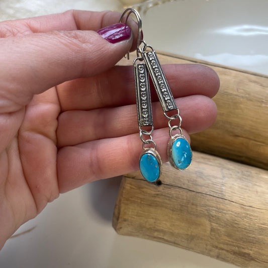 Mixing Patterns Drop Earrings