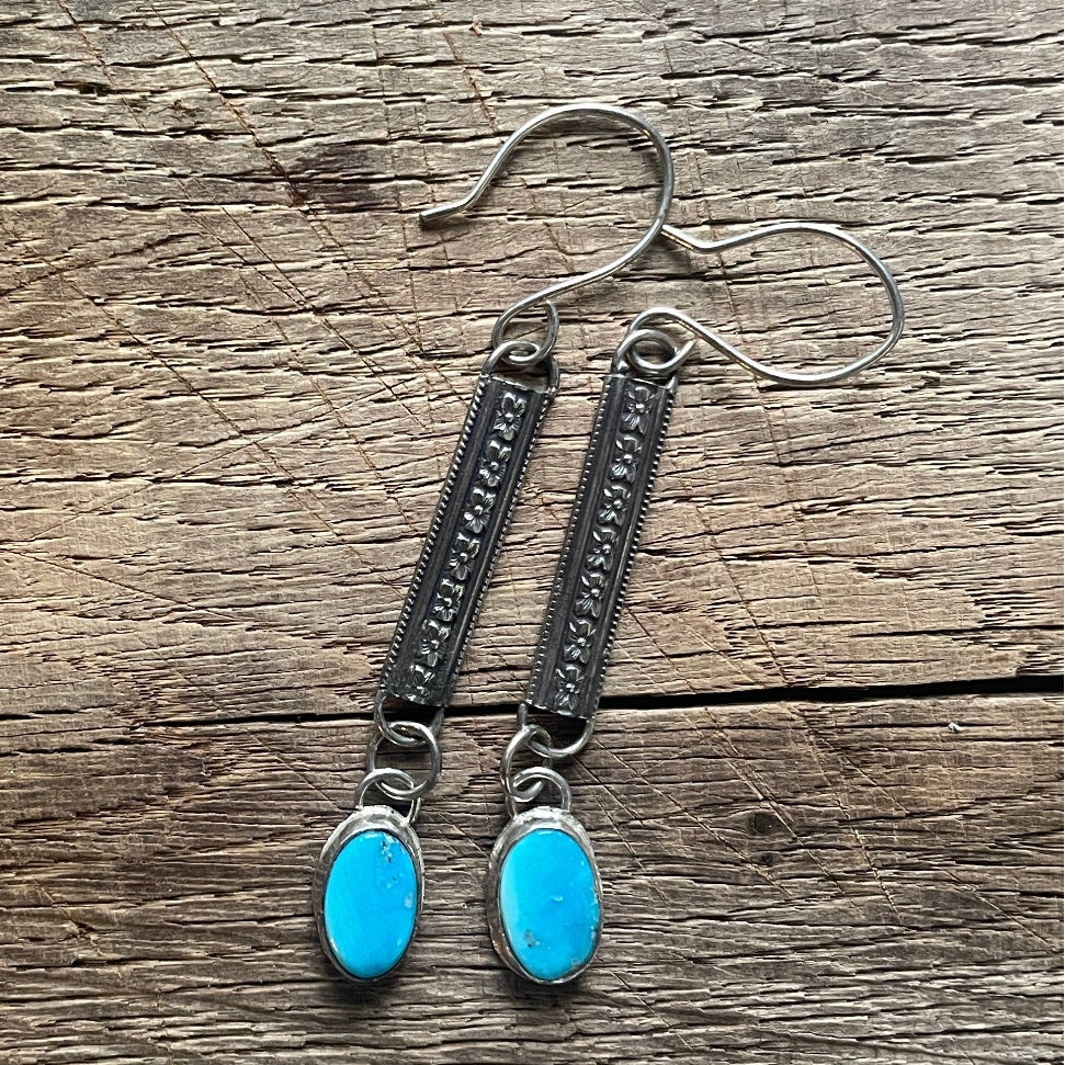 Mixing Patterns Drop Earrings