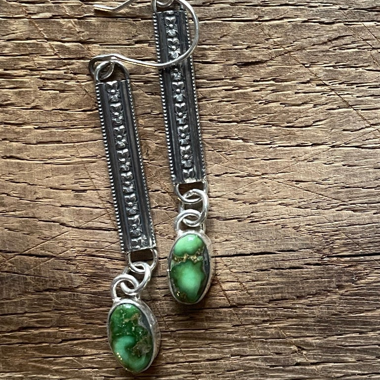 Mixing Patterns Drop Earrings