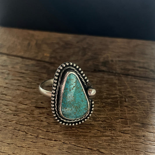 Turquoise Mtn Tinsel Ring- Size 9